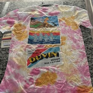 Adult Duvin Tie-Dye T-Shirt - Pink, Yellow, White